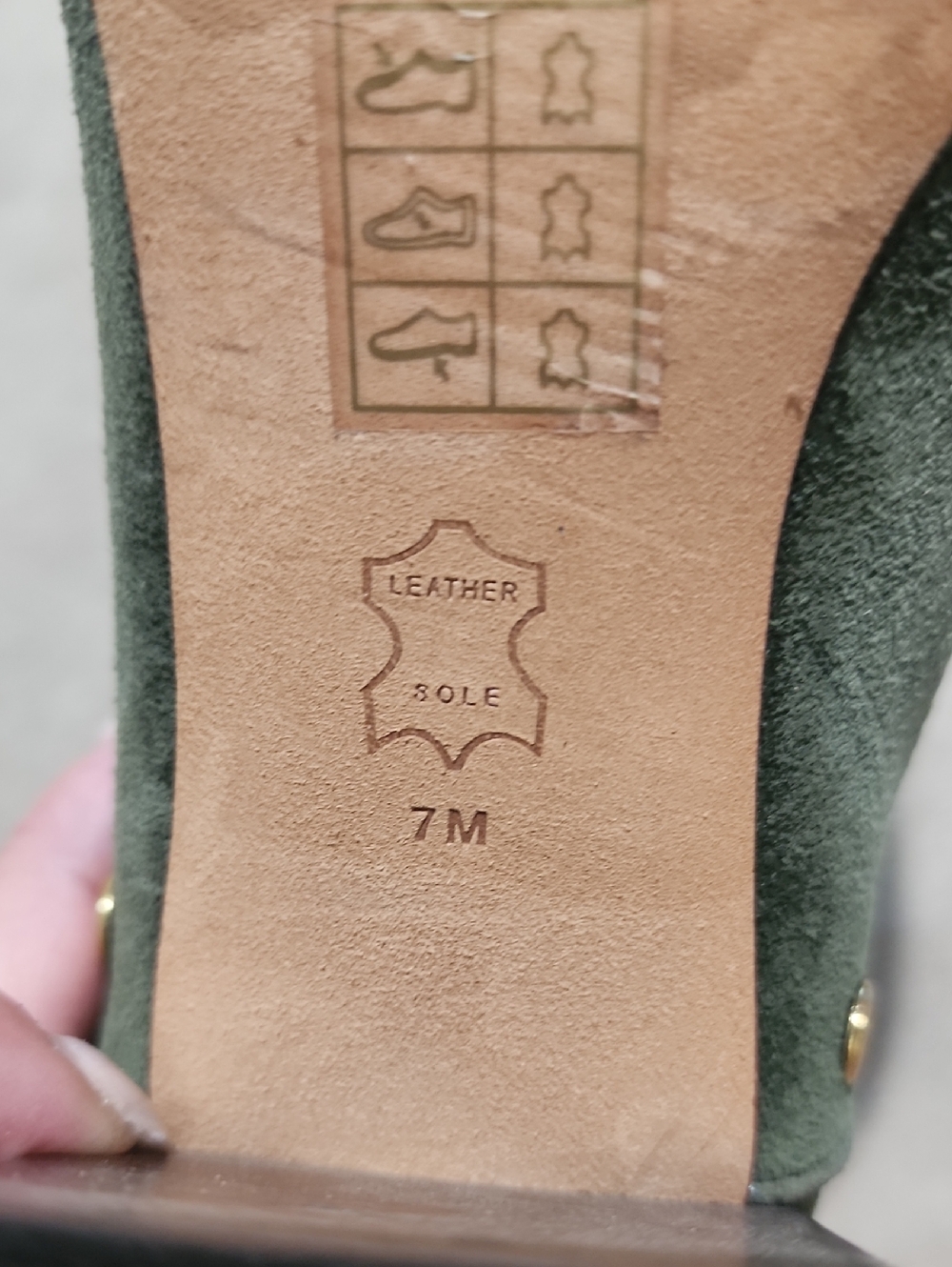 Tory Burch Kira 70mm Stud Suede Bootie in Olive Green - Picture 8 of 12